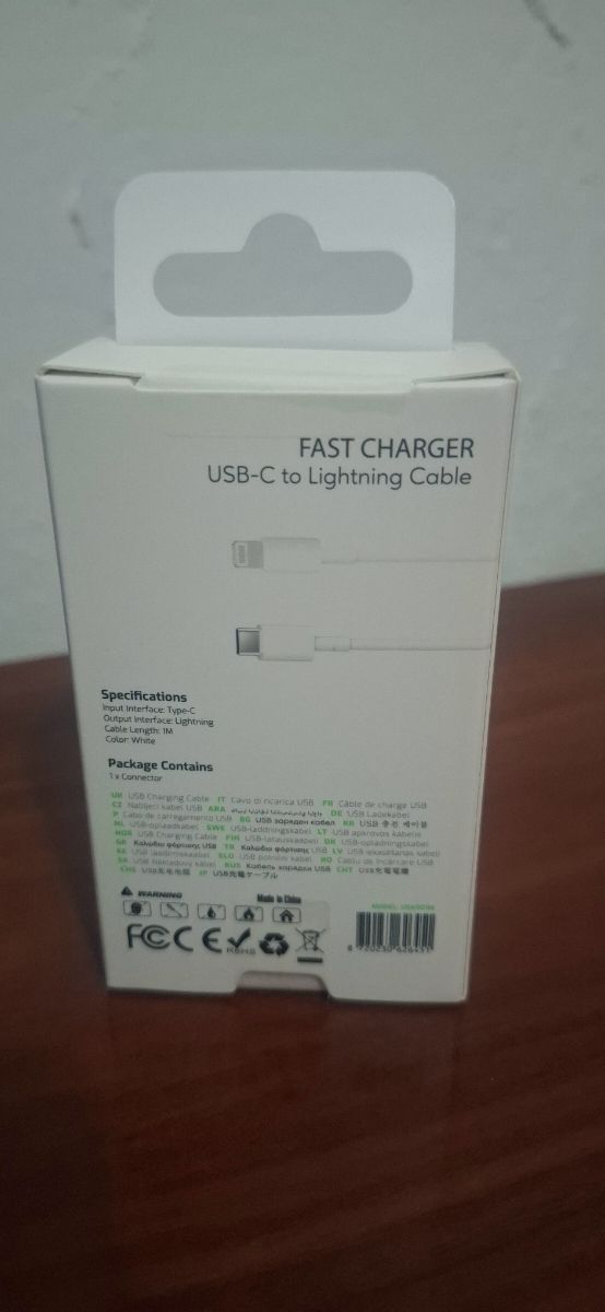 Cable USB-C a Lightning 1m