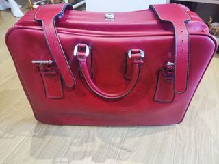 Maleta vintage roja años 80