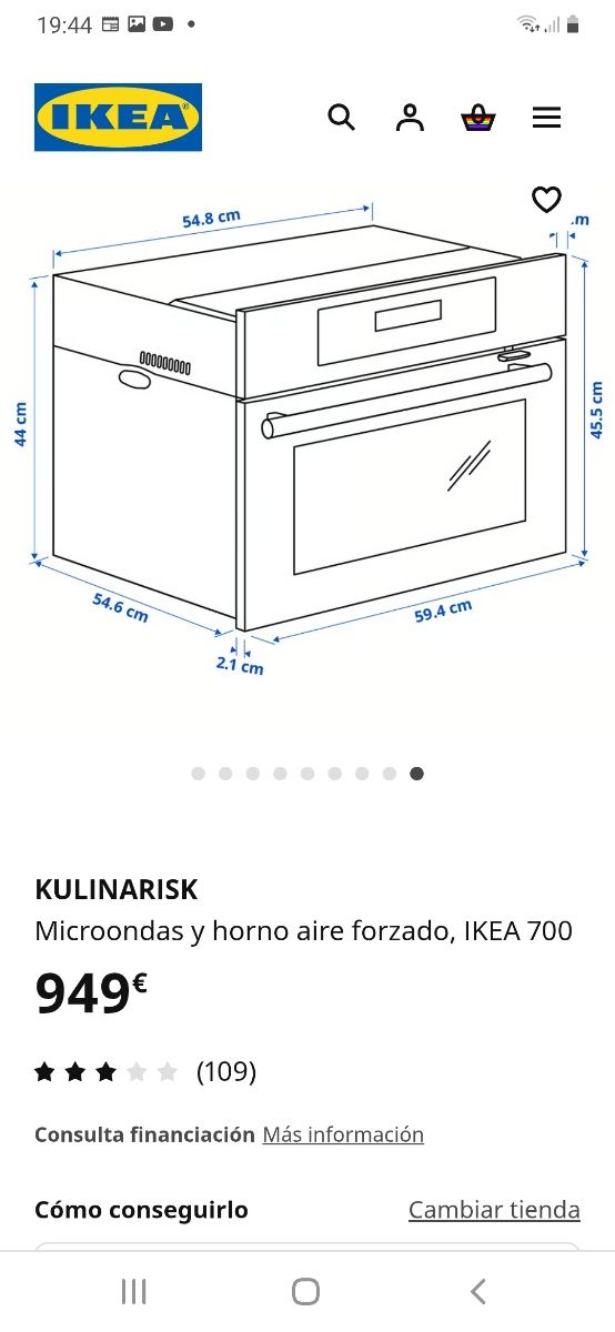 Horno Kulinarisk Ikea - Microondas