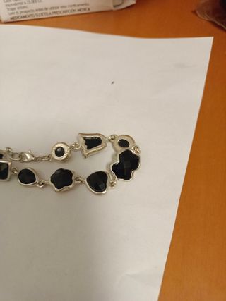 Pulsera ónix y acero 