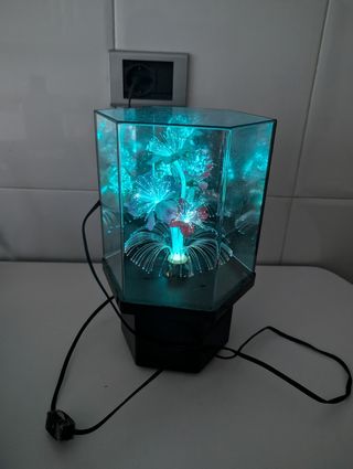 Lámpara adorno flores