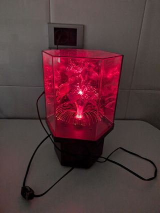 Lámpara adorno flores