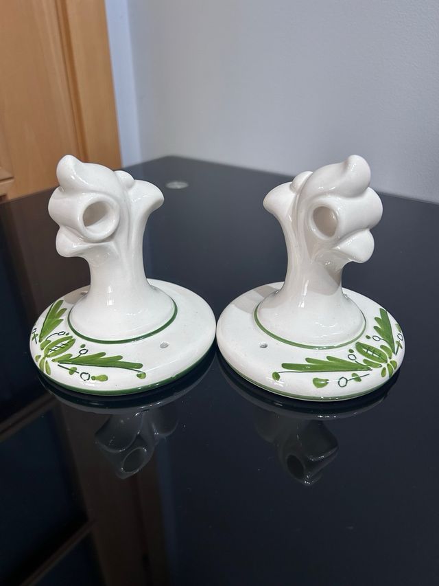 Accesorios de cerámica pintados a mano