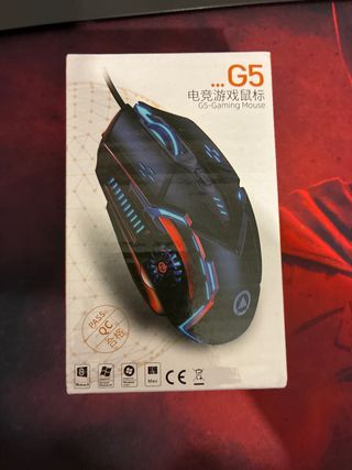 Ratón Gaming G5 - Negro y Rojo