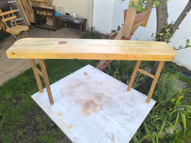 Banco madera rústico