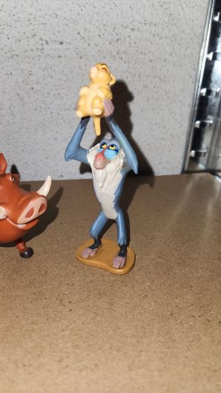 3 Figuras Rey León: Simba, Pumba, Rafiki