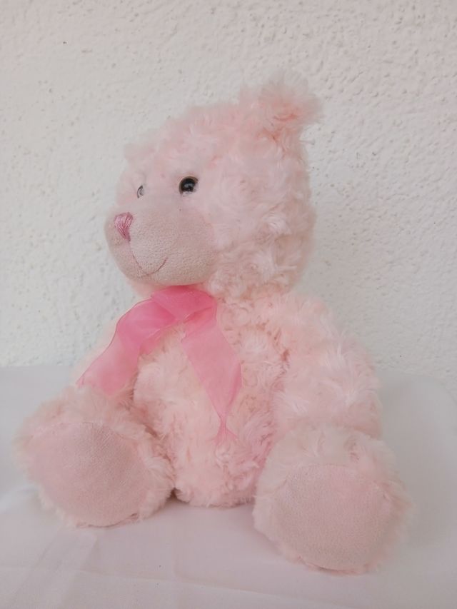 Peluche de osito rosa