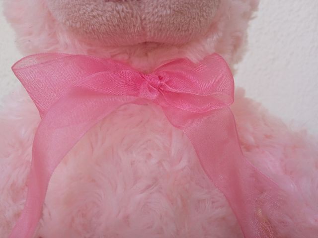 Peluche de osito rosa