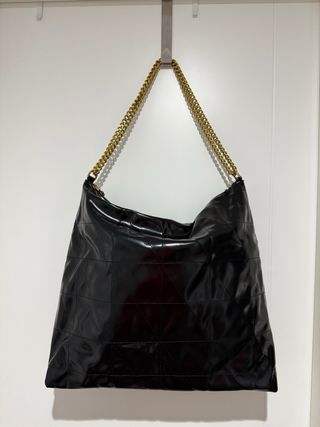 Bolso de Mango negro | Cadena dorada