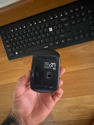Teclado y raton Hama Negro inalambrico 


