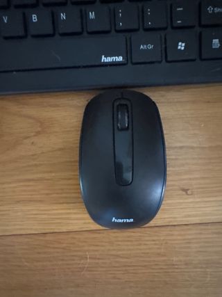 Teclado y raton Hama Negro inalambrico 

