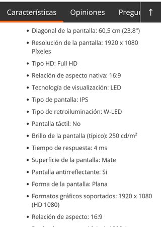 Monitor Philips 24" LED IPS. Full HD