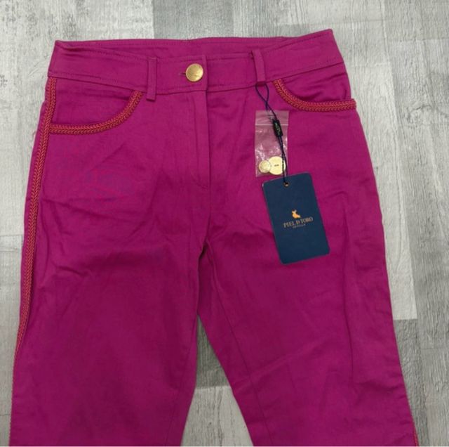 Piel de Toro - Pantalón fucsia talla 36