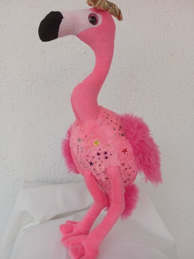 Peluche de flamenco brillante