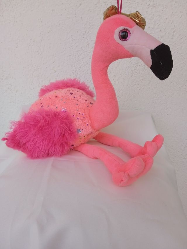 Peluche de flamenco brillante