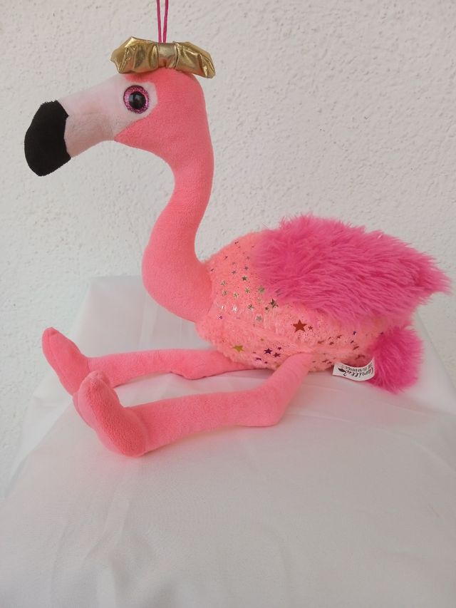 Peluche de flamenco brillante