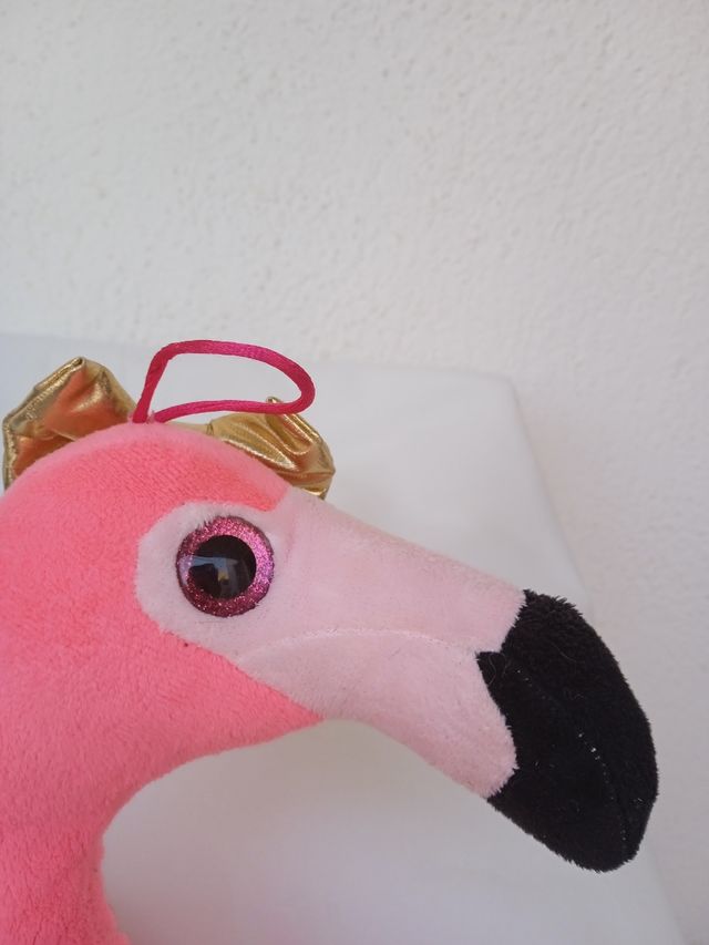 Peluche de flamenco brillante