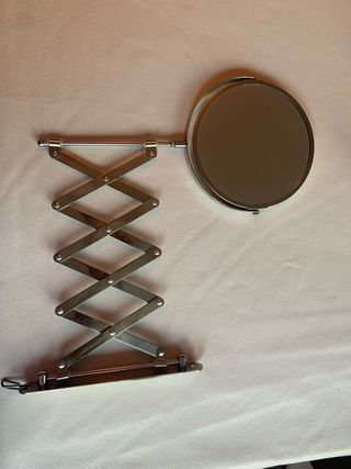 Espejo tocador plegable metálico