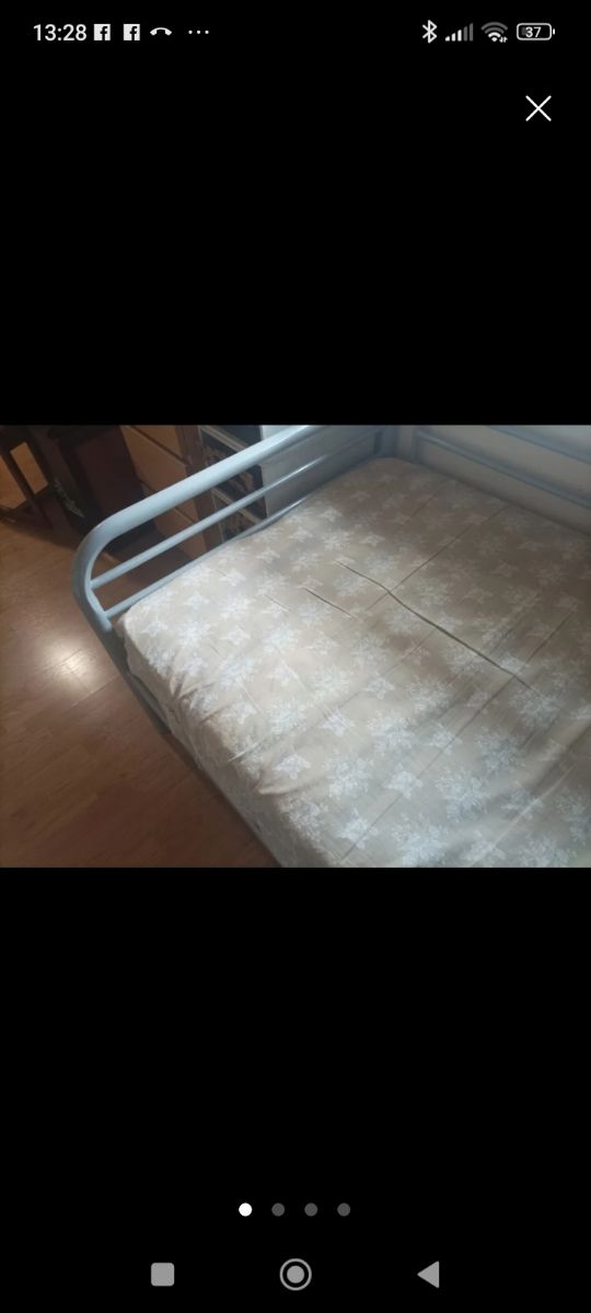 Cama aluminio gris-azul