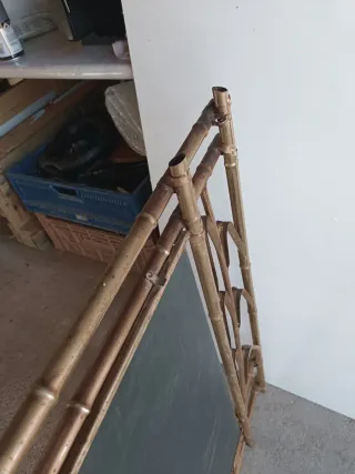 Espejo dorado metal  vintage,