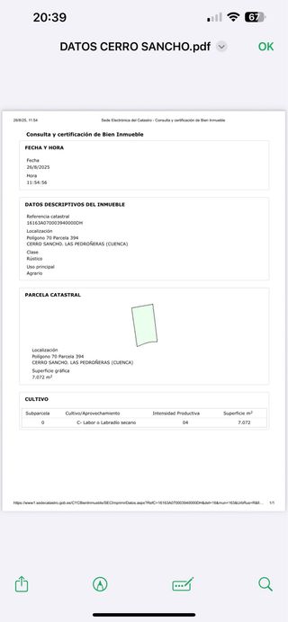 Finca rústica Las Pedroñeras - 7072m²