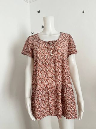 Vestido Flores Vintage