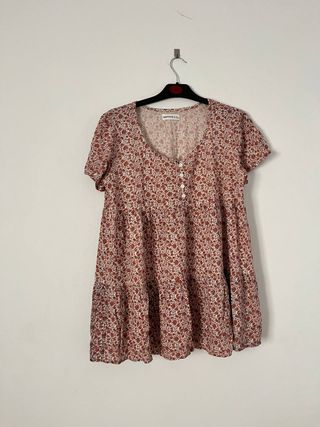 Vestido Flores Vintage