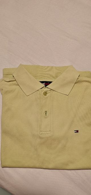 Polo Tommy Hilfiger M Beige, talla como S