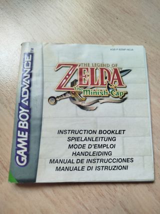 Manual Zelda Minish Cap - Nintendo GBA