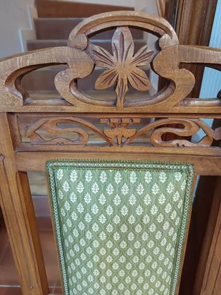 Sillas antiguas madera -  6 unidades