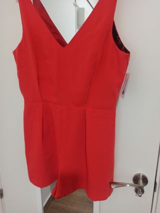 Mono rojo tirantes - talla M