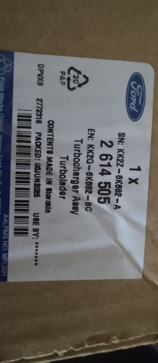 Turbo Ford nuevo Garrett