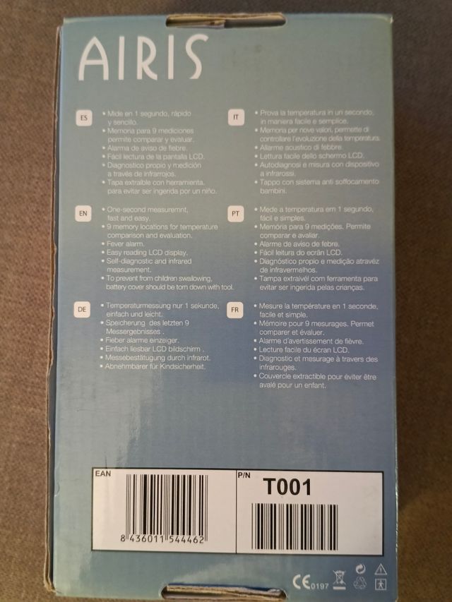 Termómetro infrarrojos AIRIS T001