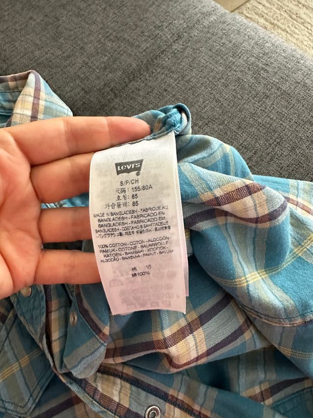 Camisa Levis cuadros azul