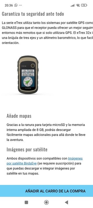 GPS Garmin Etrex 32x
