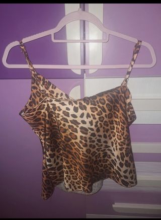 Top corto leopardo - Tirantes