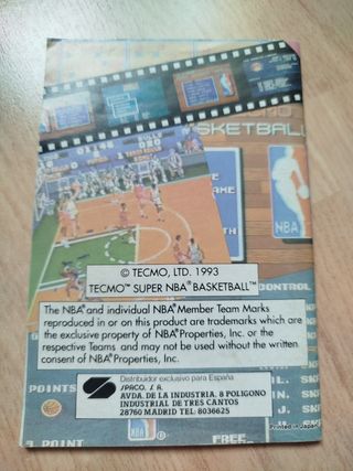 Manual Tecmo Super NBA Basketball SNES