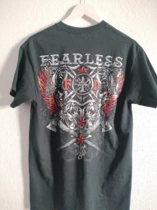 Camiseta Gildan M negra - Fearless
