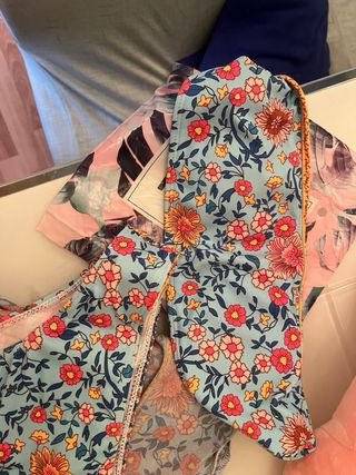 Bikini floral - Baño azul multicolor