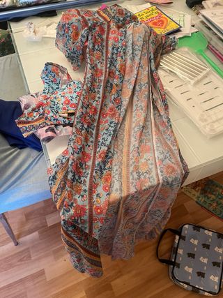 Bikini floral - Baño azul multicolor