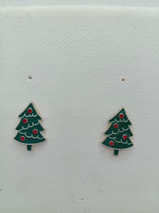 Pendientes árbol Navidad - sin usar