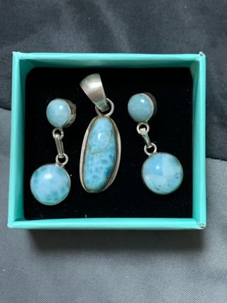 Joyas Larimar plata 925