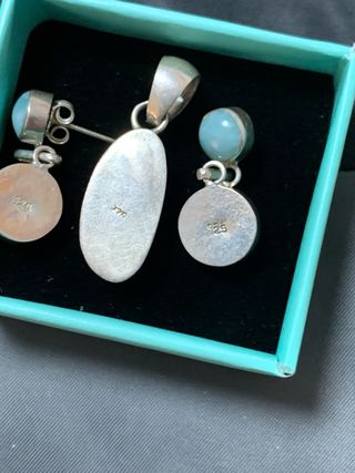 Joyas Larimar plata 925