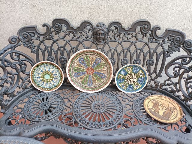 Platos cerámica turca pintados a mano