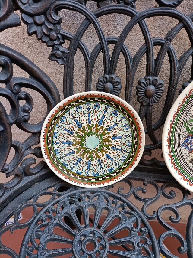 Platos cerámica turca pintados a mano