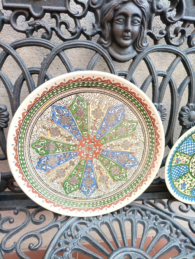 Platos cerámica turca pintados a mano
