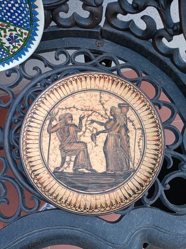 Platos cerámica turca pintados a mano