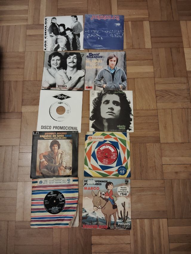 Discos vinilo 45 RPM: colección variada