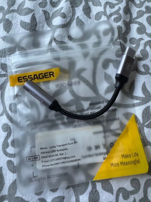 Adaptador ESSAGER Jack a USB-C