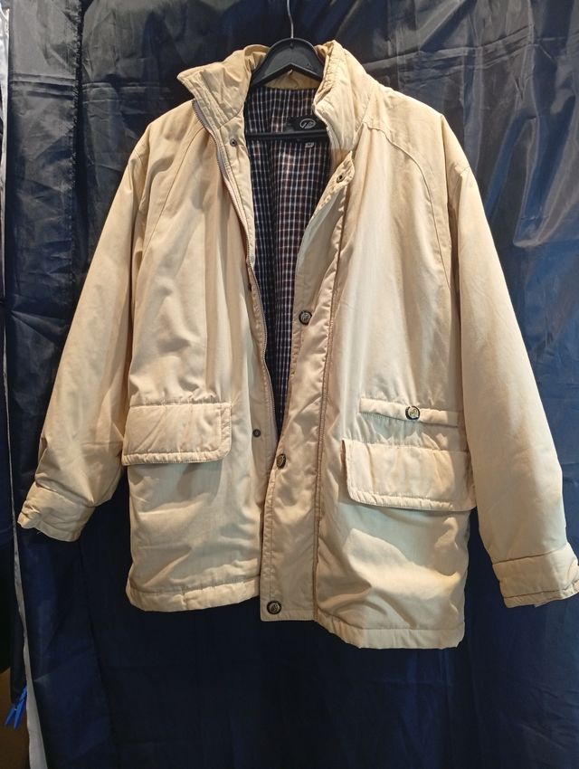 Parka beige hombre